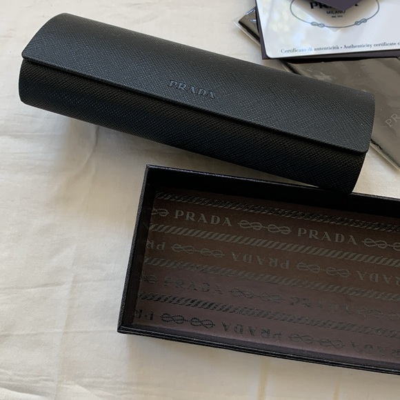 PRADA Black Sunglasses/Eyeglasses Case Set - Picture 5 of 5